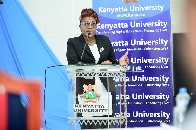 Dr. Juliah Githang’a, Chairperson of the Department of Physical Education, Exercise and Sports Science,