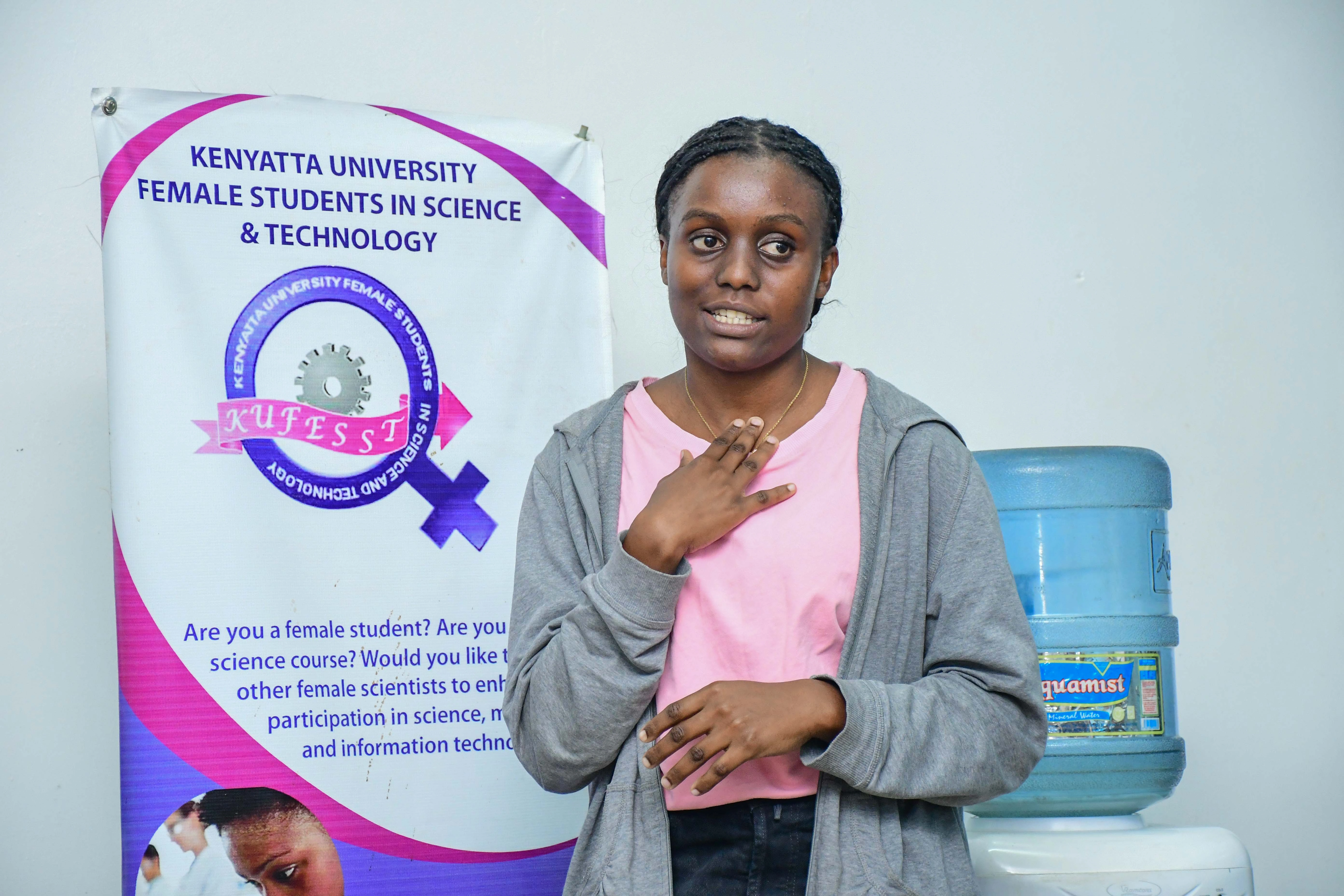Ms. Faith Kibaba, 2nd year Bsc Biochemistry