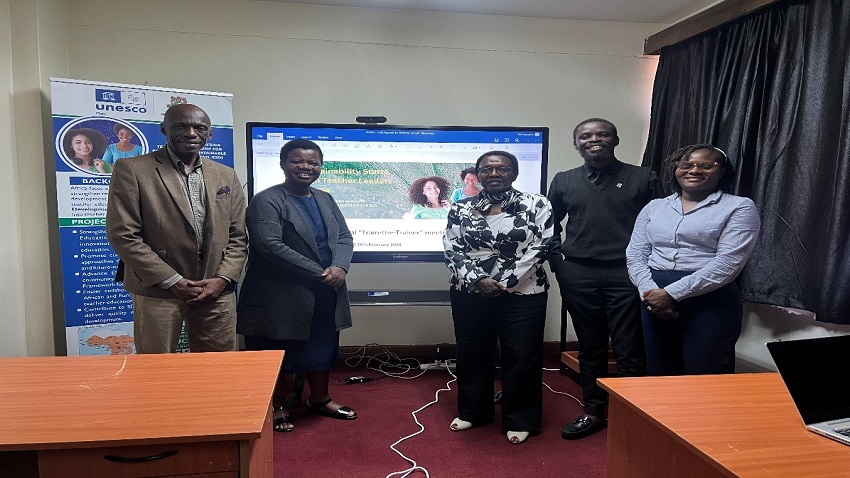 SSATL-ESD Project team members from Kenyatta University in ToT session © Kenyatta University