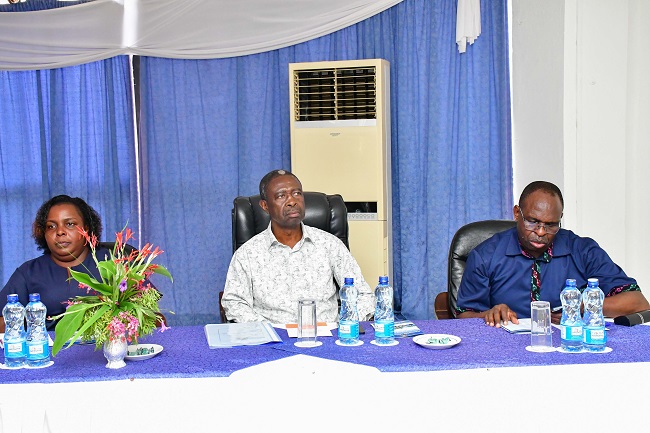 Representing the Deputy Vice-Chancellor (Academic Affairs), Prof. Bernard Kivunge, Representing the Registrar (Academic Affairs), Dr Faith Nkuru
