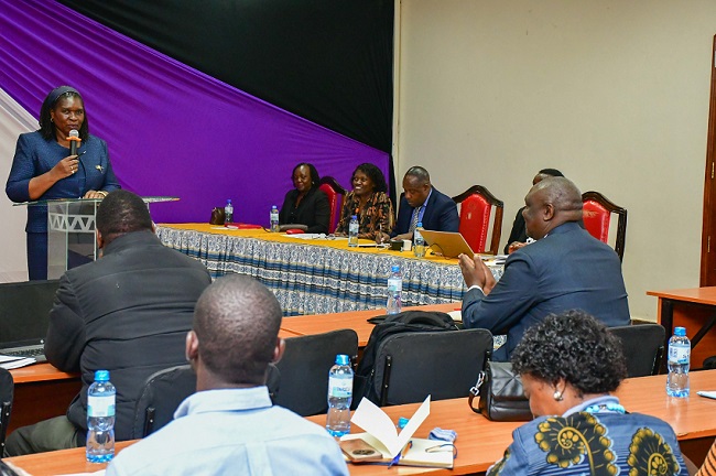 Dr. Marguerite Miheso-O’Connor moderating and sharing results of the IIDEMIC Project